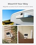 REOLINK Security Cameras Wireless Outdoor, AI Person Detection, Magnetic Mount, 9-Month Battery Life, 1080p Night Vision Indoor Camera, Dual-Band 2.4/5GHz WiFi, No Subscription, IP67, Argus MagiCam