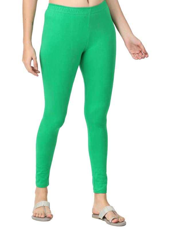 Image of Robinbosky Premium Stretchable Cotton Ankle Legging for Women | Suitable for Formal wear & Casual wear | High-End Elastic Makes The Leggings Squat Proof and Durable for Travel, Yoga, & Workout.