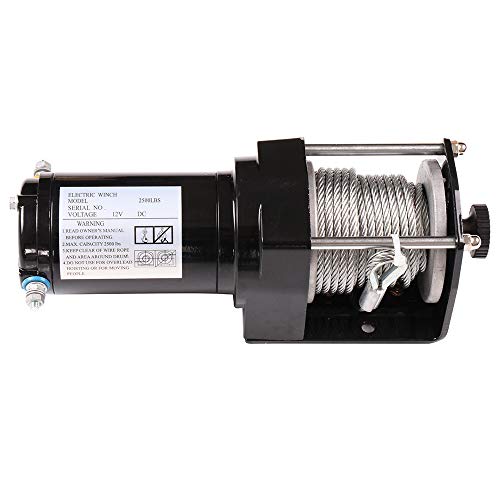 Winch Eléctrico UTV 2500LBS SCITOO Cable Acero Control 12V miniatura 4