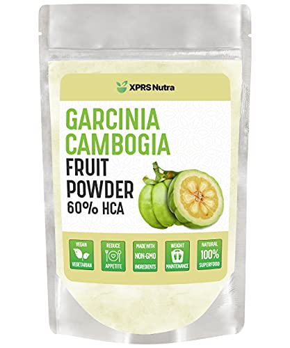 XPRS Nutra Garcinia Cambogia Extract Powder 60% HCA - Premium Garcinia Cambogia Powder - Pure Garcinia Powder - Vegan Friendly Powder (4 oz)