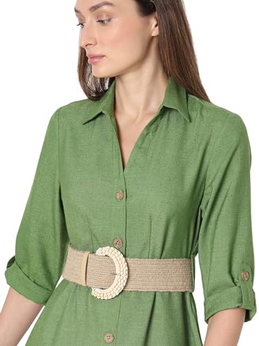 Image of VERO Moda Midi Shirt Dress for Women