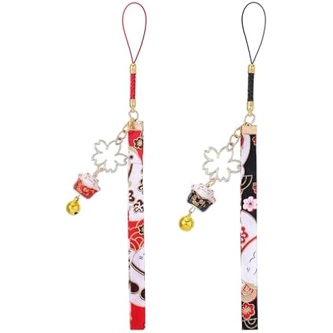 Yuanchu Cute Cat Bell Phone Lanyards Cover