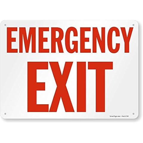SmartSign "Emergency Exit" Sign Cover