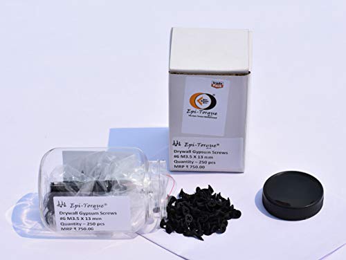 Image of Drywall Gypsum Black Screw Sharp Point Size #6 M3.5 X 13mm (Pack of 250 Pcs)