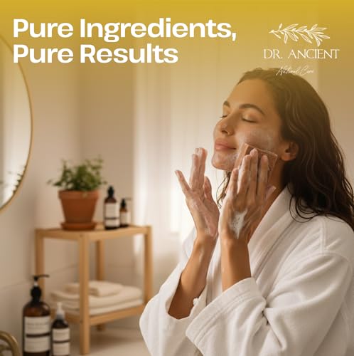 Image of Dr.Ancient Sandalwood Soap Bar, Organic Soap Bars Handcrafted the Traditional Way, Natural Chemical-Free, Vegan, Used for Face Wash, Body Wash, and Hand Cleansing, Moisturizing, Nourishing Care
