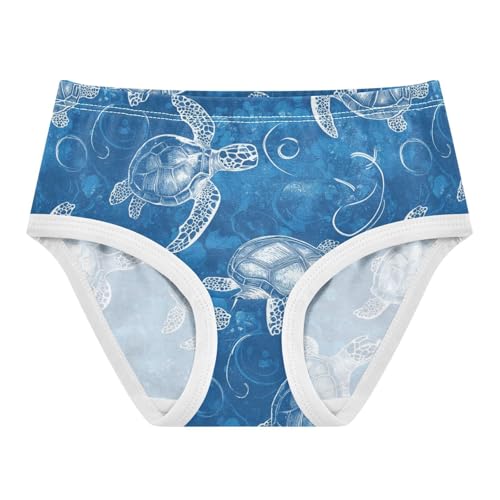 Wusikd Turtle Girls' Underwear Cotton Shell Girls Briefs Soft Toddler Underwear 2T
