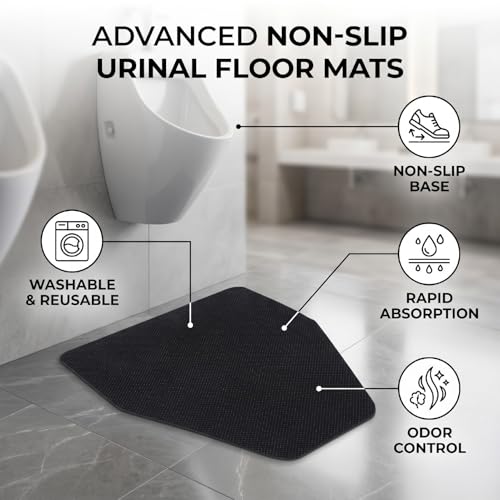 Alfombrillas antideslizantes para orinal de absorción rápida que evitan salpicaduras y olores 4