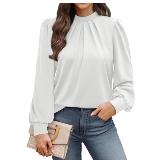 25 Chic Winter Work Outfits for Women – Stylish Office Looks for Cold Weather Long Sleeve Blouse