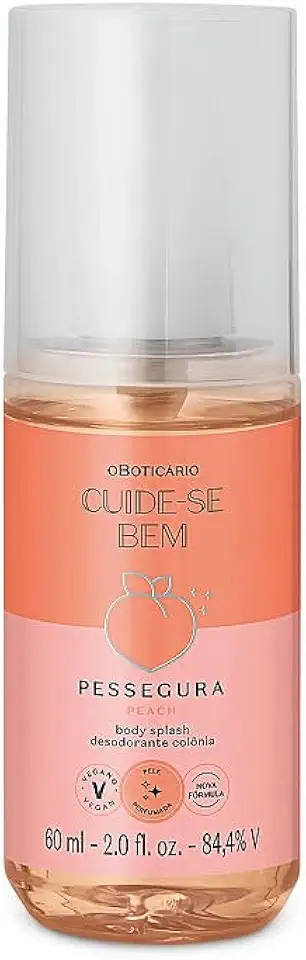 Body Splash MINI Cuide-Se Bem Pessegura 60ml