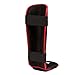 Title Conflict MMA Stand Up Shin Guards, Black/Red, Large