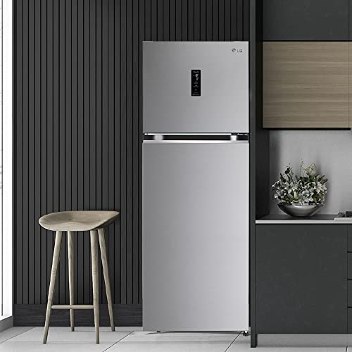 Image of LG 360 L 3 Star Frost-Free Smart Inverter Wi-Fi Double Door Refrigerator Appliance (GL-T382VPZX, Shiny Steel, Convertible & Door Cooling+, 2022 Model)