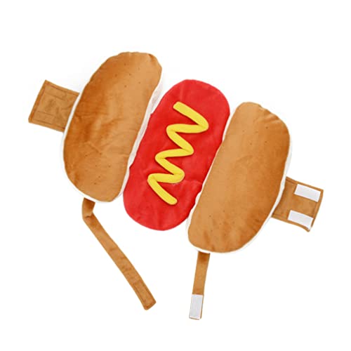 UKCOCO Hot Dog Pet Kostüm: Tier Cosplay Kostüm Halloween Party Weihnachten Pet Kleidung für kleine mittelgroße Hunde
