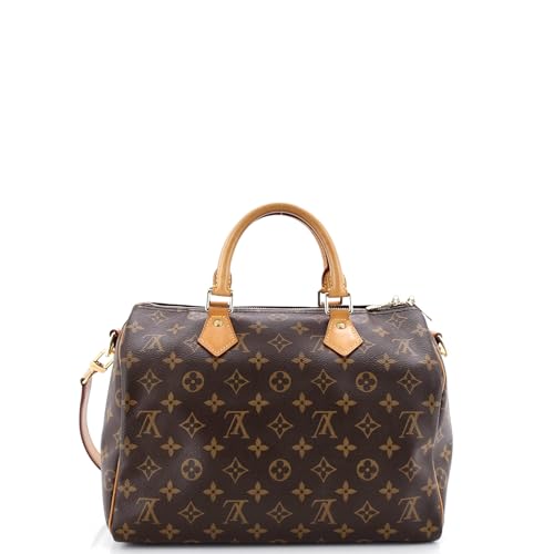 Pre-Loved Speedy Bandouliere Bag Monogram Canvas 30, Brown3