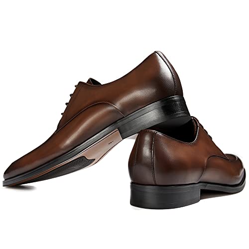 Image of GIFENNSE Mens Oxford Shoes Leather Dress Shoes for Men | Wedding Shoes
