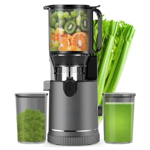 Estrattore di Succo - Slow Juicer con Bocca da 147 mm & Motore 400W | Alta Estrazione & Conservazione Nutrienti | Capacità 1,8L con 2 Bicchieri | Estrattore per Frutta e Verdura Intera