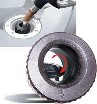 EasyCap Benzina Nero serbatoio in der DTM e