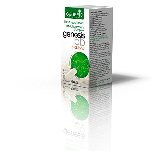 Genesis Laboratories Probiotic Supplement with Bifidobacterium spp. 250 mg 30 Capsules Immune Support Gut Health Probiotics for Digestive Health Anti Bloating for Men and Women Gut Restore Probiotic