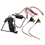 Festdraht-Sicherungskasten-Set für Dashcam mit Mini-USB-Adapter, 12–24 V Eingang, 5 V 2 A Ausgang, Niederspannungsschutz, 11,6 V/23,6 V, automatische Abschaltung, 3,2 m Kabel für Nextbase