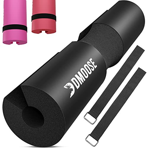 DMoose Barbell Squat Pad, for Squats, Lunges, and Hip Thrust, Foam Rubber Support Pad for Neck, Shoulder, and Back Support, Provides Relief While Fitness Training & Heavy Weight lifting Squats