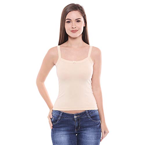 Image of BODYCARE Women's Cotton Relaxed Fit Camisole (Pack of 3)