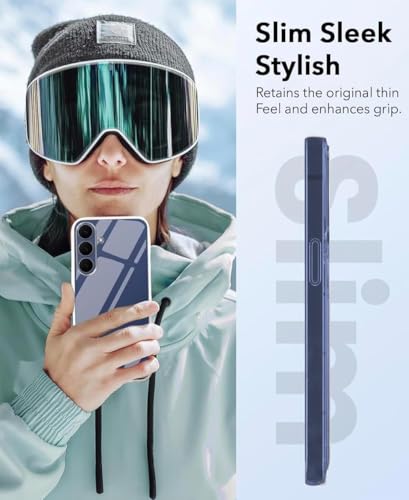 Image of DIZORO Compatible with Samsung Galaxy S25 Fe 5G Back Cover Case Clear,[ Anti Yellow ][Military Grade Protection] Hard PC Back Cover Transparent