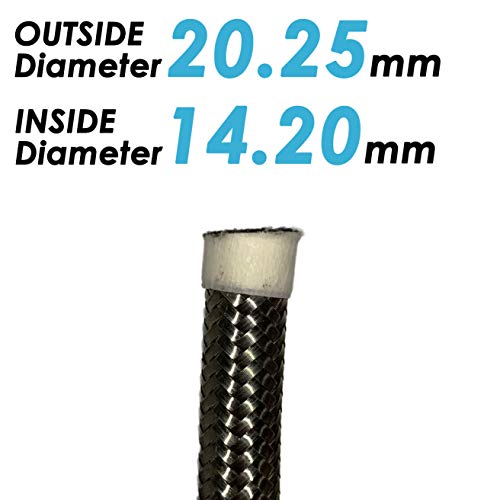 TCTAuto 10AN (5/8") Hose 5Ft Universal Stainless Steel Braided CPE Oil Gas Fuel Hose Fuel Line by TCTAuto - Image 3