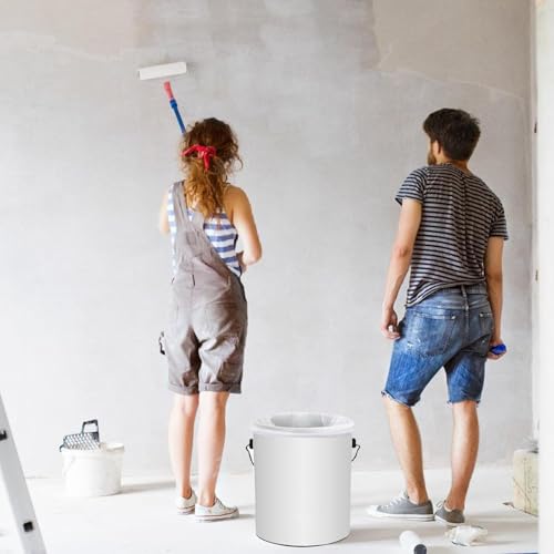 FIQAPJ 10-Piece Paint Strainer Nylon Bags, for 5 Gallon Barrel, White, Elastic Top, 250 µm Filtration, Durable & Reusable, for Paint/Stains/Liquids - Thumbnail 6