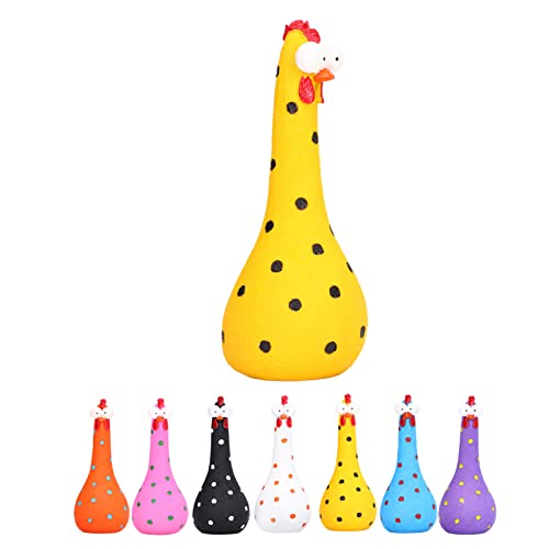 Totitom Chicken Statue Silly Chicken Decor Resin Statue Ornaments With Long Neck Handmade Unique Ornament For Home Garden Backyard Decoration(Yellow) #TOP4