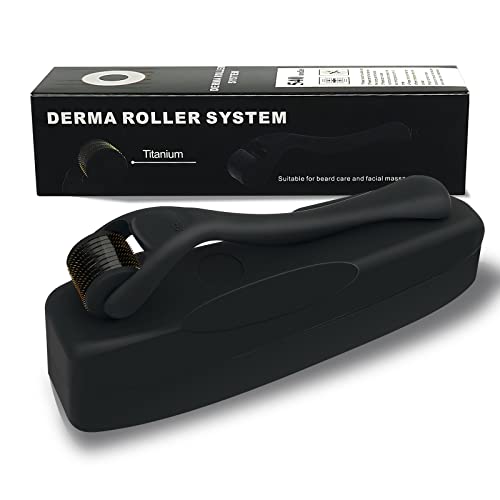 Bartroller, Beard Roller, Bartroller Bartwuchs, Dermaroller für Bart Wachstum und Bartpflege, 540 0.5mm Titan-Nadeln Microneedling, Bartwachstum Kit für Männer Cover