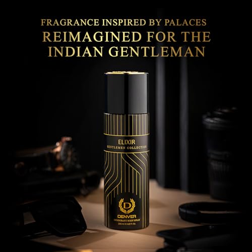 Image of Denver Gentlemen Collection Verve & Elixir Deodorant for Men,200ML Each, Pack of 2| Long Lasting Deodorant Body Spray For Men