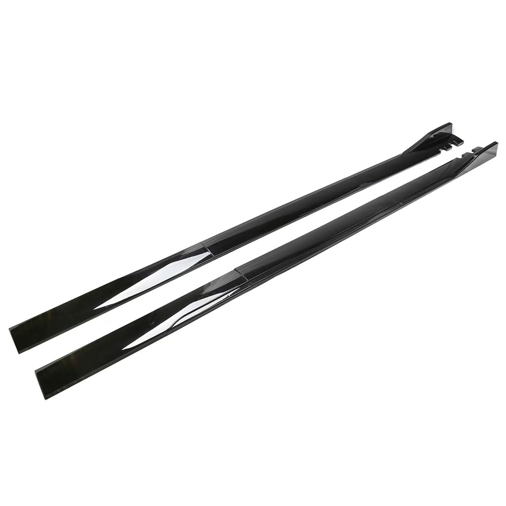 Jupes latérales de Voiture pour VW Golf 7 2014-2020, Anti-Rayures Automobile latérales becquet d'aile de Jupe latérale Accessoire,A-Black