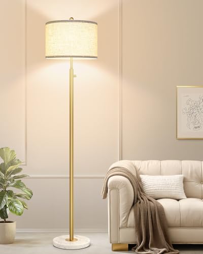 【Upgraded】 Dimmable Floor Lamp for Living Room, 11W LED Bulb
