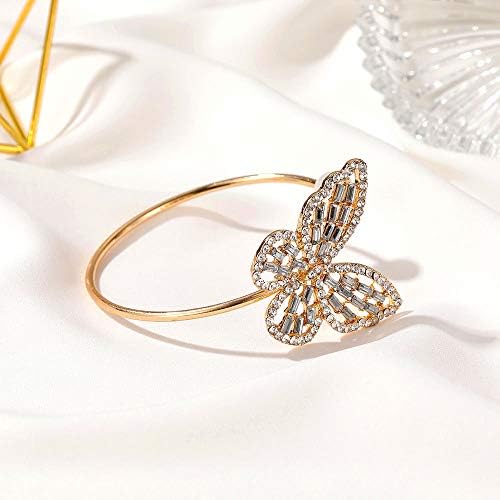 Generic Brazalete dorado para la parte superior del brazo para mujer, brazalete grueso, brazalete, joyería, vestidos de verano, accesorios