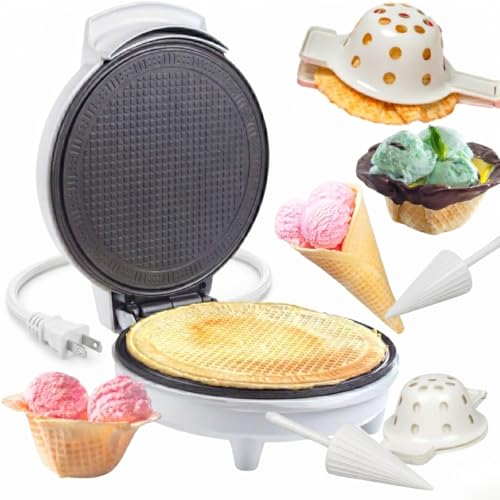 Waffle Cone & Ice Cream Bowl Maker- Cup...