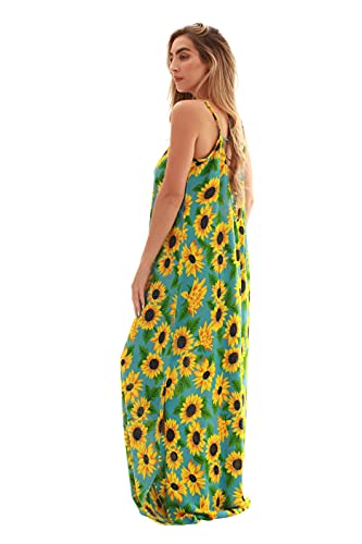 Image of Riviera Sun Women's Tie Dye Maxi Dress, Spaghetti Strap Open-Back Sundress and Beach Cover Up
