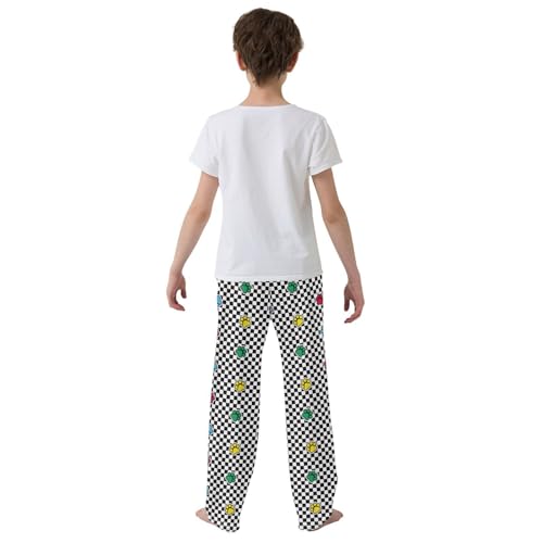 Colorful Dog Paw Pattern Boys Pants for Kids Jogger Pants with Pockets S-XL3
