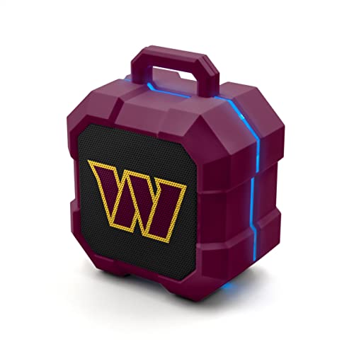 Image of SOAR NFL Shockbox LED Wireless Bluetooth Speaker - Water Resistant IPX4, 5.0 Bluetooth with Over 5 Hours of Play Time - Small Portable Speaker - Officially Licensed NFL, Perfect Home & Outdoor Speaker