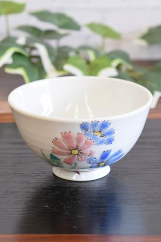 和座の蔵 おしゃれ 茶碗 食器 九谷焼 ご飯茶碗 コスモス 陶器 お茶碗 高級 ブランド 和食器 日本製 誕生日プレゼント 還暦祝い 古希祝い 喜寿祝い 米寿祝い ギフト