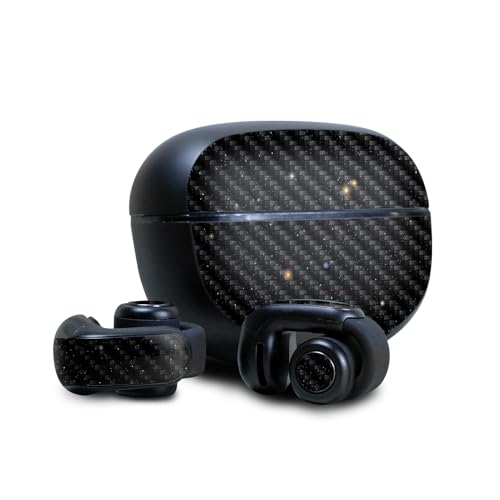 Image of Carbon Fiber Skin Compatible with Bose Ultra Open Earbuds - Deep Space - Premium 3M Vinyl Protective Wrap Decal Cover - Easy to Apply | Crafted in The USA by MightySkins