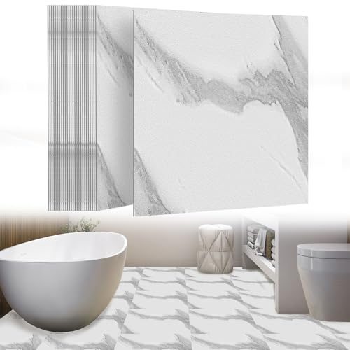 UISEBRT Selbstklebend Bodenfliesen 54 Stück 5,02m² PVC Bodenbelag Vinylboden...