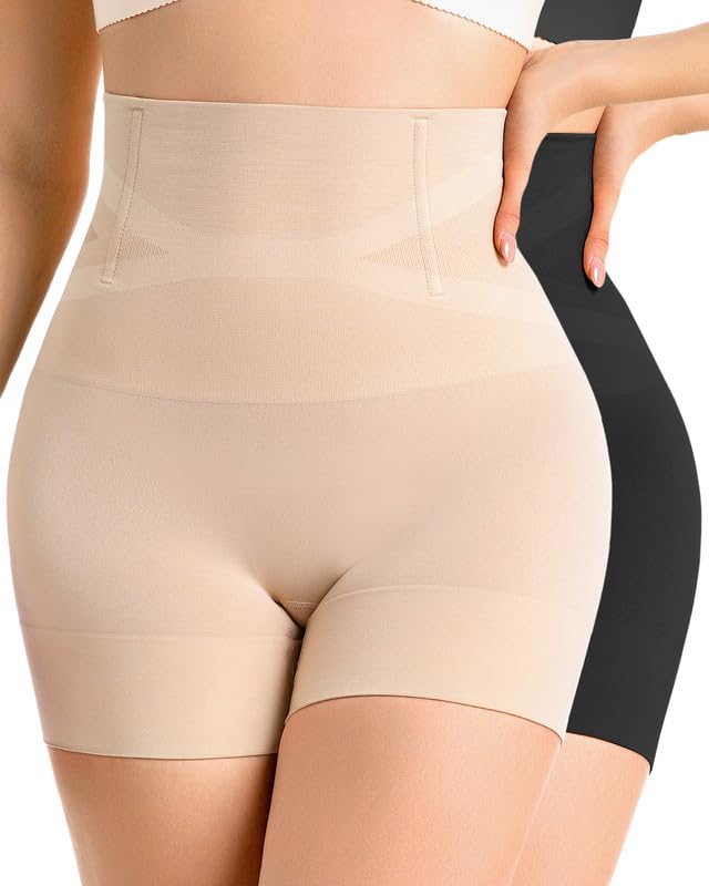 ForeverShaper Tummy Control Shapewear Shorts for Women High Waist Seamless Body Shaper Thigh Slimmer...