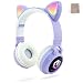 Produktbild Kinderkopfhörer Bluetooth, PowerLocus Kinder Kopfhörer Over-Ear mit 85db Lautstärkebegrenzung LED-licht Faltbare HD Stereo Kopfhörer Kabellose und Kabel, eingebautes Mikrofon für Handy, Tablet,PC,TV
