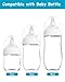 Silicone Nipple for Gulicola Natural Glass Bottle, Medium Flow Nipple Level 2, 3 m+, 6 Count