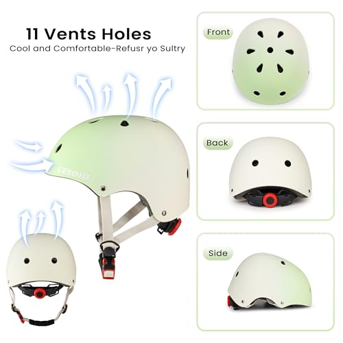 Image of Kids Bike Helmet,Toddler Skateboard Helmets for Ages 2-3-5-8-14 Years Boys Girls，Adjustable Multi-Sport Bicycle Skateboarding Football Roller Skating Scooter Rollerblade Balance Bike Helmet