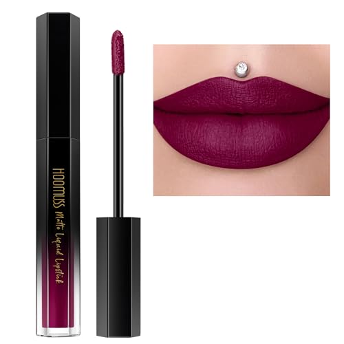 Mulberry Lipstick Long Lasting, Matte Liquid Lipsticks for Women Non Transfer Smudgeproof Smooth and Easy to Appy Cruelty Free Lip Color, M66 Cranberry