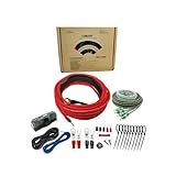 Fácil de instalar: encontrarás todo lo que necesitas para que la instalación sea cómoda. El kit de cableado de amplificador incluye 1 mini portafusibles ANL, 1 fusible mini ANL de 100 amperios, 2 terminales de anillo chapados en oro (calibre 8), 2 botas negras, 2 terminales de pala chapados en oro (calibre 4), 2 botas rojas, 5 lengüetas de pala chapadas en oro (calibre 18-22), 2 botas rojas, 3 botas negras, 1 vinilo rojo conector de botón, SNAP en ranura de alambre, 10 bridas de alambre negras de 6 pies.