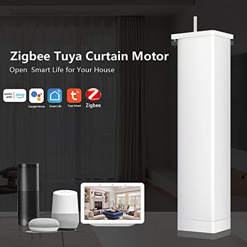 Image of Tuya Smart Zigbee Electric Curtain Motor Auto Motorized Curtain Status Track Timing APP Remote Control Compatible with Amazon Alexa Google Home for Vioce Control Smart Home Auation