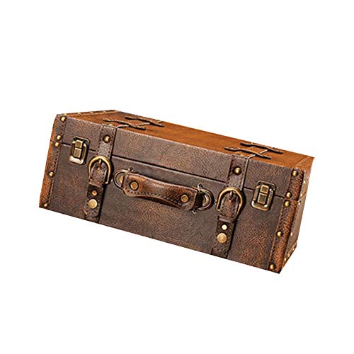 Valise vintage en cuir pour décoration de fête et cadeau de mariage