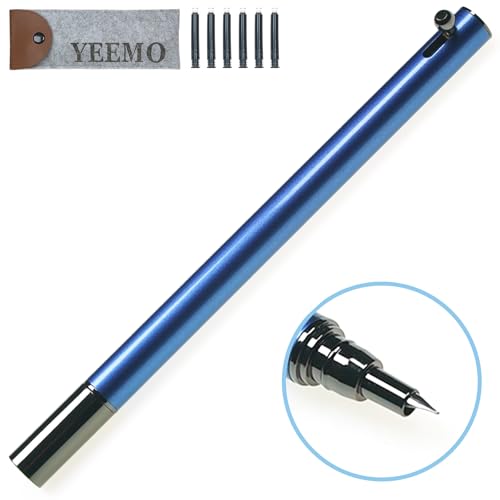 Stylo-plume rétractable bleu idéal pour prendre des notes au bureau