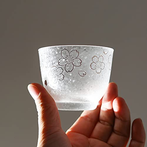 Set de 4 vasos de vidrio Frosted Ice Crystal 6oz miniatura 5
